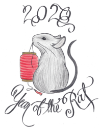 2020 CNY program book cover art by Evelyn, 7C.